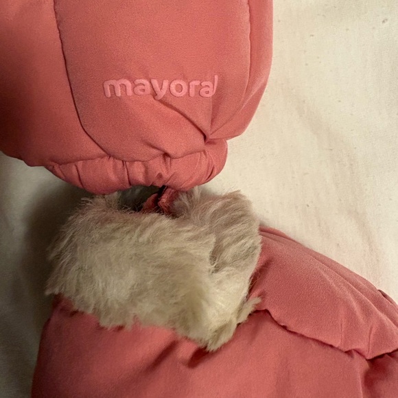 Mayoral Pink Newborn Snowsuit with Mittens and Booties - Picture 6 of 6